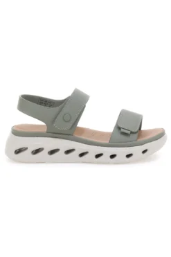 Sandali Verdi Con Strappo in Velcro e Suola Ammortizzata Plocadi G88382