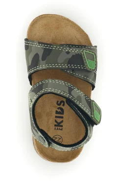 Sandali verdi mimetici con strappi Pitt kids 14512