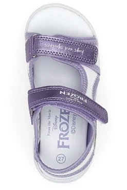 Sandali Viola Con Luci e Strappi in Velcro Frozen D11955M