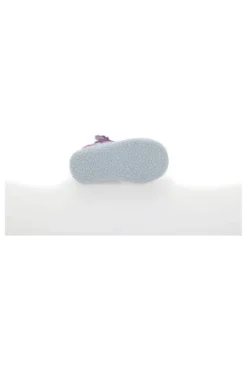 Sandali Viola Morbidi con Fiorellini e Velcro PITT KIDS PK2876A