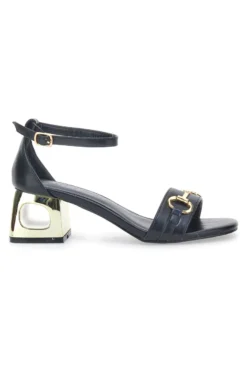 Sandalo con tacco The First 1602 Nero