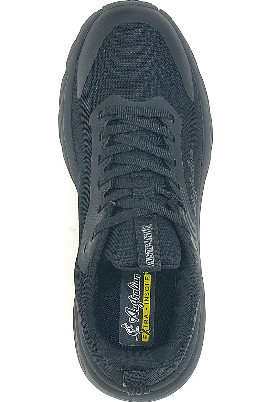 Scarpa da ginnastica da uomo nera Australian Alpha II
