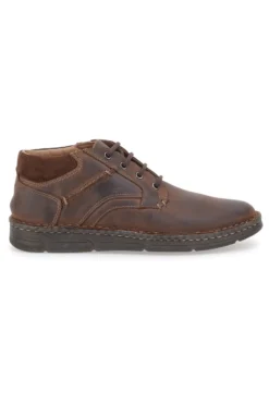 Scarpa Stringata Alta In Vera Pelle Marrone Altemberg 2414