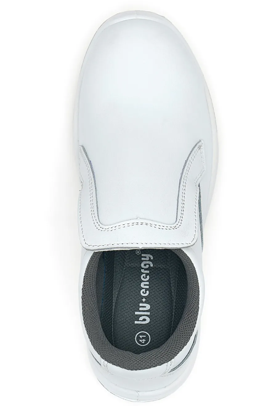 Scarpe antinfortunistiche bianche S2 SR in pelle Blu energy BS100