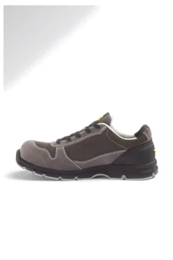 Scarpe antinfortunistiche grigie in pelle antigraffio Diadora RUN LOW MET FREE S3L FO SR ESD