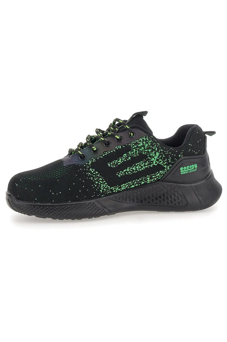 Scarpe antinfortunistiche nero e verde Blu star 170 S3S SR