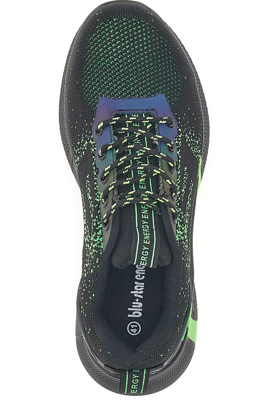 Scarpe antinfortunistiche nero e verde Blu star 170 S3S SR