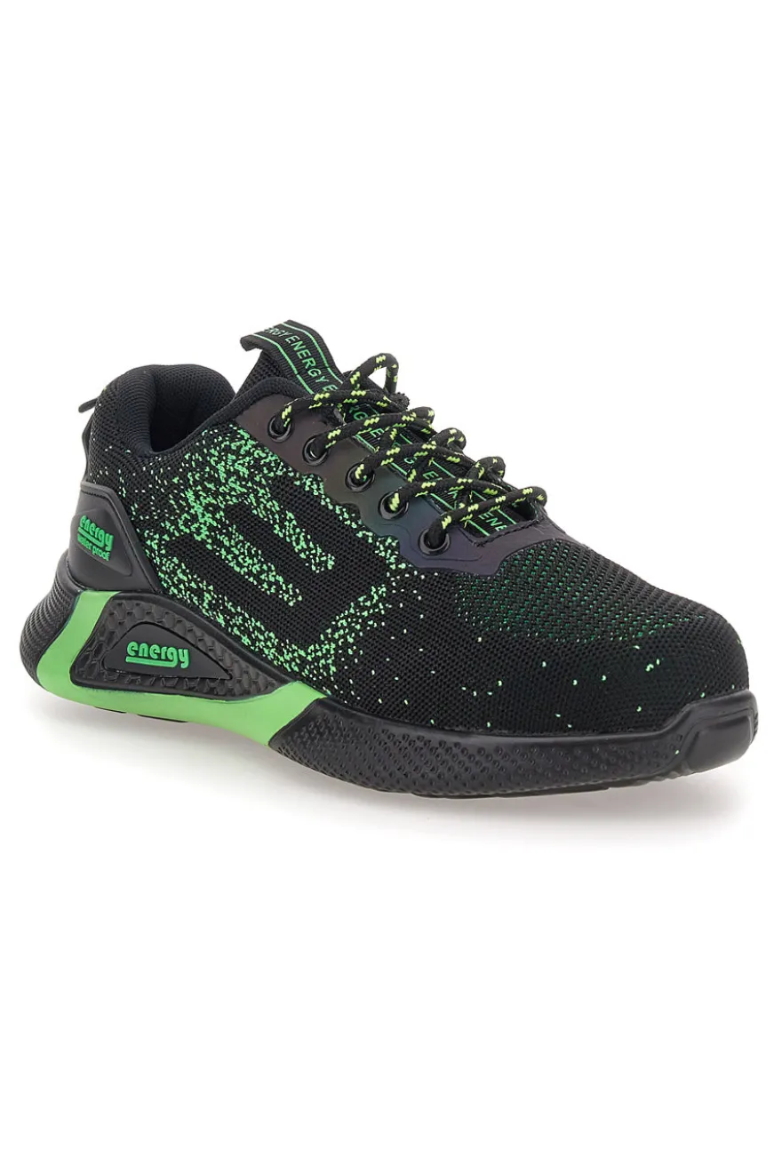 Scarpe antinfortunistiche nero e verde Blu star 170 S3S SR