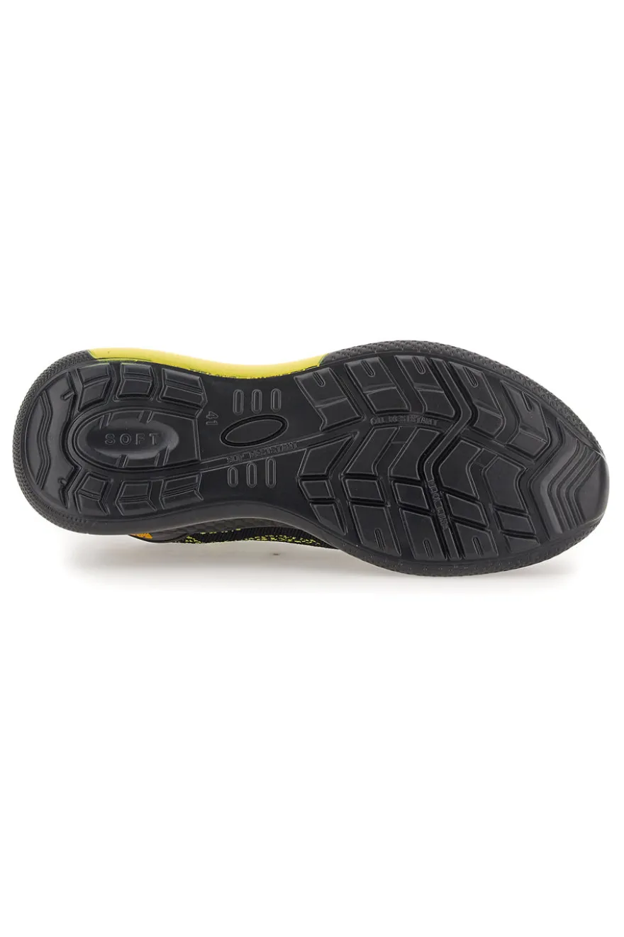 Scarpe antinfortunistiche nero e giallo Blu star 170 S3S SR