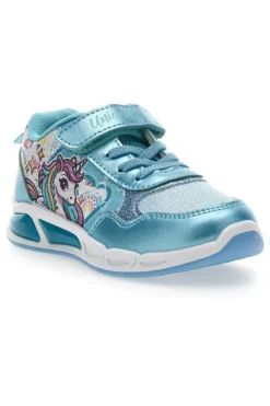 Scarpe azzurre con luci e strappo Funicorn S8010199T10