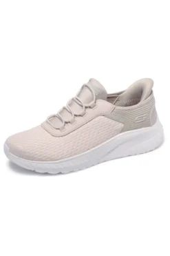 Scarpe beige slip-on leggere Skechers BOBS SQUAD CHAOS IN COLOR