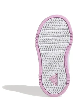 Scarpe bianche con dettagli pastello e chiusura a strappo Adidas Tensaur Sport 2 CF I