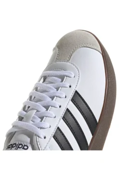 Scarpe bianche con strisce nere punta rinforzata Adidas VL Court Base