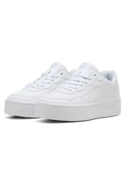 Scarpe bianche con suola platform Puma Court Lally Skye