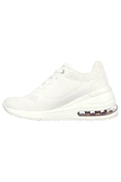Scarpe bianche con zeppa e suola Air Skechers Million Air Elevated Air