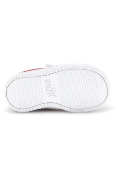 Scarpe bianche corallo con chiusura a strappo e lacci elastici Puma Rickie AC+ Inf