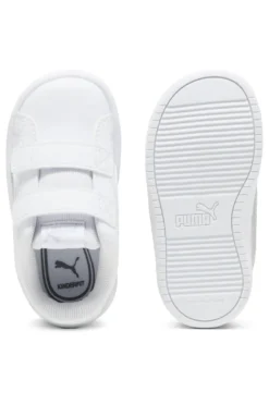 Scarpe bianche e argento con chiusura a strappo Puma Rickie Classic V Inf
