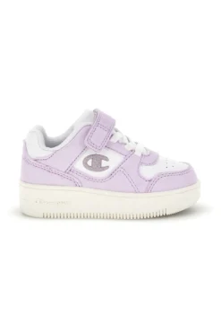 Scarpe bianche lilla con chiusura a strappo Champion RD18 Bubble G TD