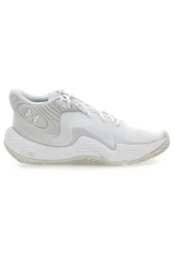 Scarpe bianche mid-cut da basket Under Armour Spawn 6 Mid