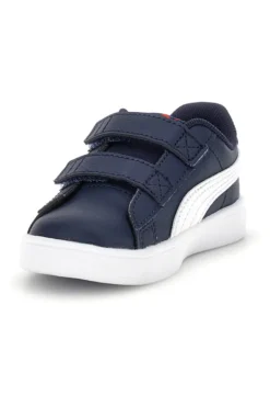 Scarpe blu bianche con chiusura a strappo Puma Rickie Classic V Inf