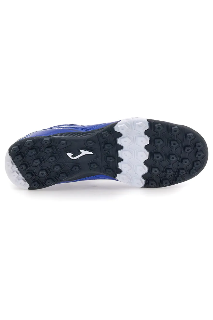 Scarpe blu calcio turf con tomaia traforata Joma Maxima 2404