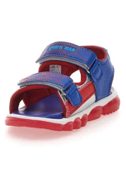 Scarpe blu e rosse con luci e stampa Spider-Man 11SP3N02LE