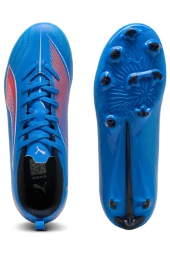 Scarpe calcio junior blu in materiale sintetico Puma Ultra 6 Play FG/AG Jr
