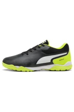 Scarpe calcio nere e giallo fluo in materiale sintetico Puma Truco III TT