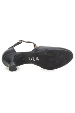 Scarpe da ballo nere con cinturino a T e tacco medio Mon Dieu Musique 212