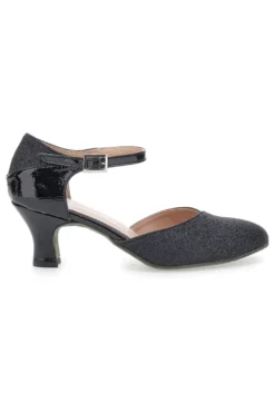 Scarpe da Ballo Nere Con Tacco e Glitter The First Dance 4552