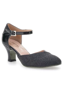 Scarpe da Ballo Nere Con Tacco e Glitter The First Dance 4552