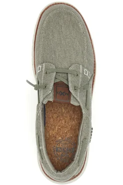 Scarpe da barca color cemento in tessuto Max dillan MXM618F08