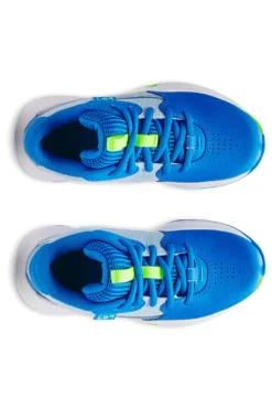 Scarpe da basket blu con dettagli lime Under Armour PS Lockdown 7