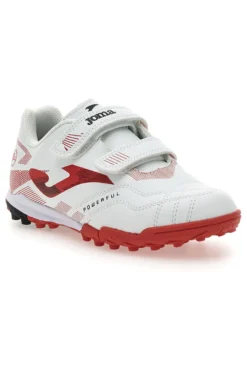 Scarpe da Calcetto Bianche e Rosse Joma Powerfull Jr 2502 Turf