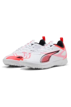 Scarpe da Calcio Indoor PUMA ULTRA 5 PLAY TT Jr Bianche e Rosse