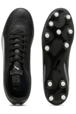 Scarpe da calcio nere con logo bianco Puma Vitoria II FG/AG