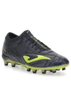 Scarpe da calcio nere con tacchetti FG e dettagli lime Joma Evolution 2531 Firm Ground