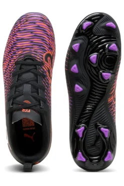 Scarpe da Calcio Nere e Viola PUMA FUTURE 8 PLAY FG/AG JR
