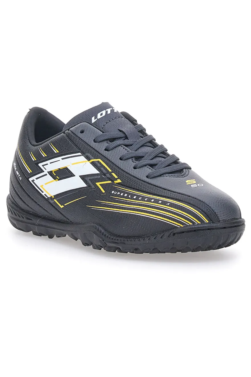 Scarpe da Calcio Nero Lotto Solista 700 VII TF JR