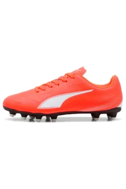 Scarpe da calcio rosso fluo suola FG/AG Vitoria II Puma Jr
