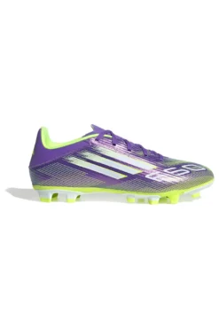 Scarpe da calcio viola e giallo fluo con tacchetti Adidas F50 Club FG/MG