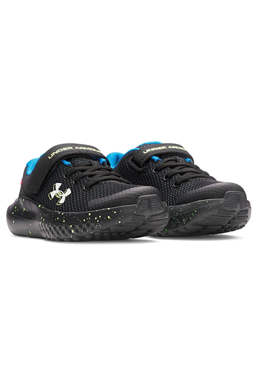 Scarpe da corsa nere con dettagli fluo Under armour UA BPS Surge 4 AC