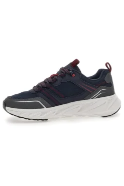 Scarpe da fitness Grigie e Rosse Champion Warrior Low Cut Shoe
