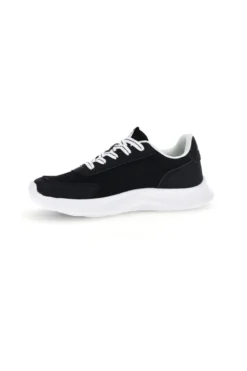 Scarpe da fitness nere con inserti gialli e Air Memory Foam Lotto Run 90 Amf Jr