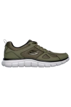 Scarpe da Fitness Verdi con Tomaia in Pelle e Mesh SKECHERS TRACK