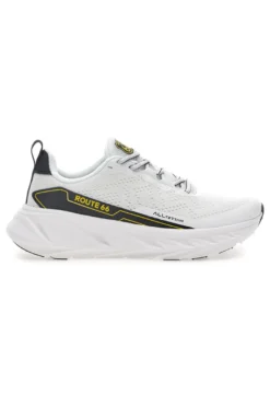 Scarpe da ginnastica bianche con dettagli neri Route 66 RO51038D