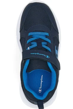 Scarpe da ginnastica blu in mesh con strappo Champion HRO B PS Low Cut