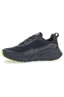 Scarpe da ginnastica nere con dettagli lime Route 66 RO51038D