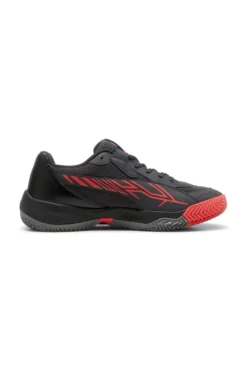 Scarpe da padel nere con dettagli rossi Puma Nova Court