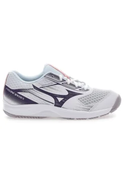 Scarpe da Pallavolo Bianche con Dettagli Viola Mizuno Cyclone Speed 4